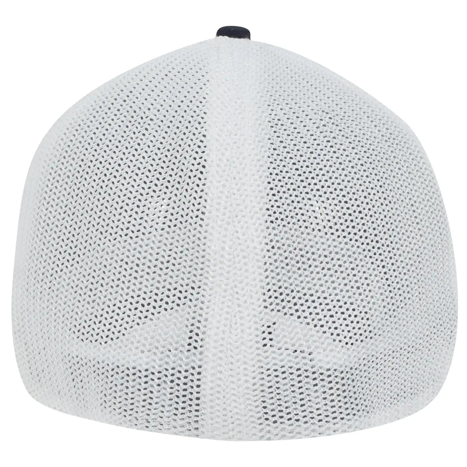 OTTO 135-1230 ’OTTO Flex’ Fitted 6 Panel Low Profile Mesh Back Trucker Cap - Nvy/Nvy/Wht