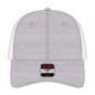 OTTO 135-1230 ’OTTO Flex’ Fitted 6 Panel Low Profile Mesh Back Trucker Cap - Ht.Gry/Wht - Ht.Gry/Wht / 7’’ - 7 1/4’’