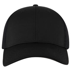 OTTO 135-1230 ’OTTO Flex’ Fitted 6 Panel Low Profile Mesh Back Trucker Cap - Black