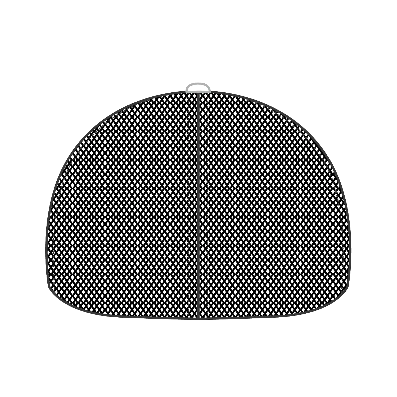 OTTO 135-1230 ’OTTO Flex’ Fitted 6 Panel Low Profile Mesh Back Trucker Cap - Blk/Wht/Blk