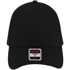 OTTO 135-1230 ’OTTO Flex’ Fitted 6 Panel Low Profile Mesh Back Trucker Cap - Black