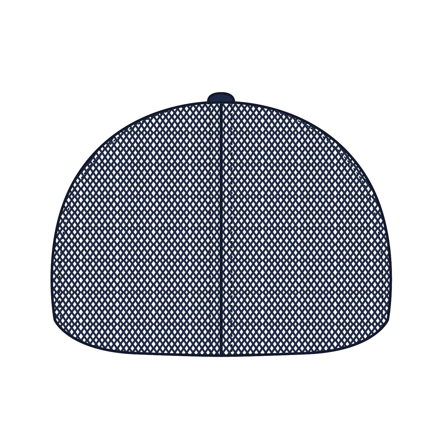 OTTO 135-2 ’OTTO Flex’ Fitted 6 Panel Low Profile Mesh Back Trucker Cap - Navy