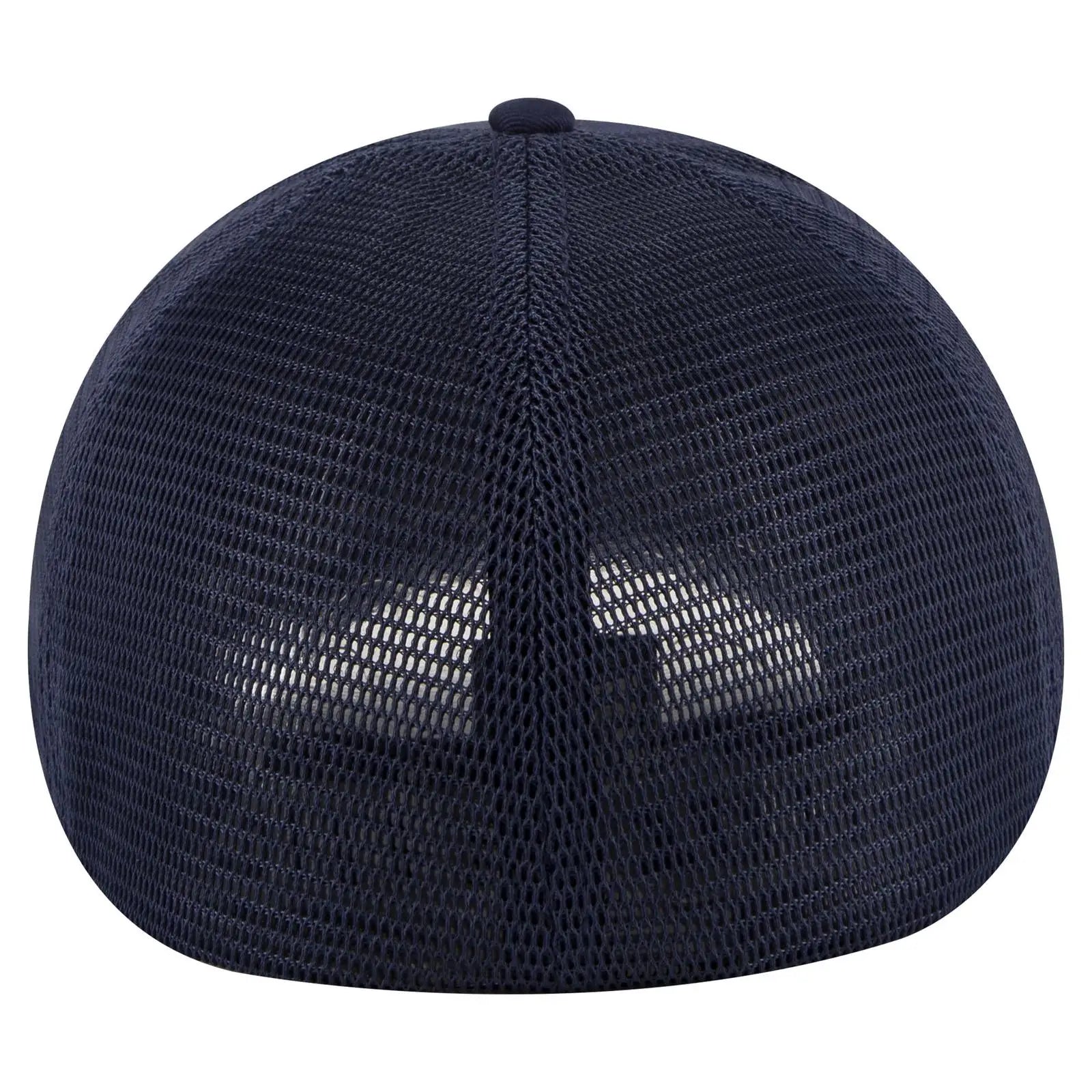 OTTO 135-2 ’OTTO Flex’ Fitted 6 Panel Low Profile Mesh Back Trucker Cap - Navy