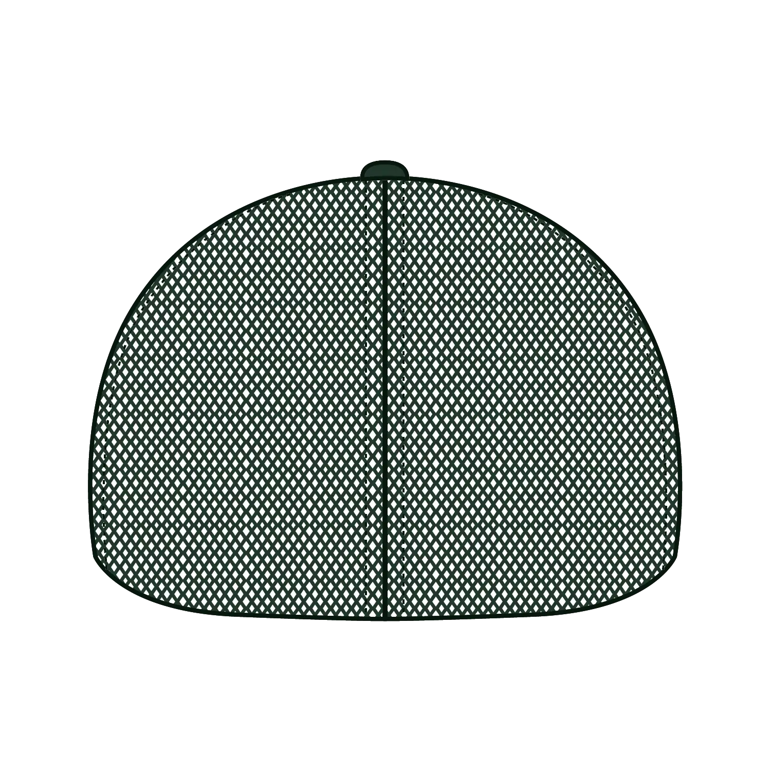 OTTO 135-2 ’OTTO Flex’ Fitted 6 Panel Low Profile Mesh Back Trucker Cap - Dk. Green