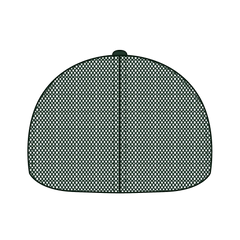 OTTO 135-2 ’OTTO Flex’ Fitted 6 Panel Low Profile Mesh Back Trucker Cap - Dk. Green