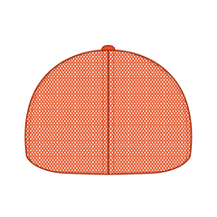 OTTO 135-2 ’OTTO Flex’ Fitted 6 Panel Low Profile Mesh Back Trucker Cap - N. Orange