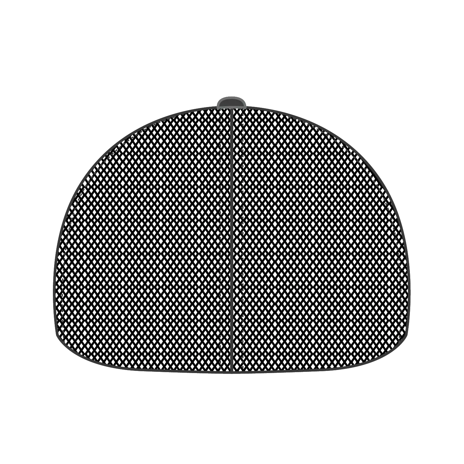 OTTO 135-2 ’OTTO Flex’ Fitted 6 Panel Low Profile Mesh Back Trucker Cap - Blk/Ch.Gry/Blk