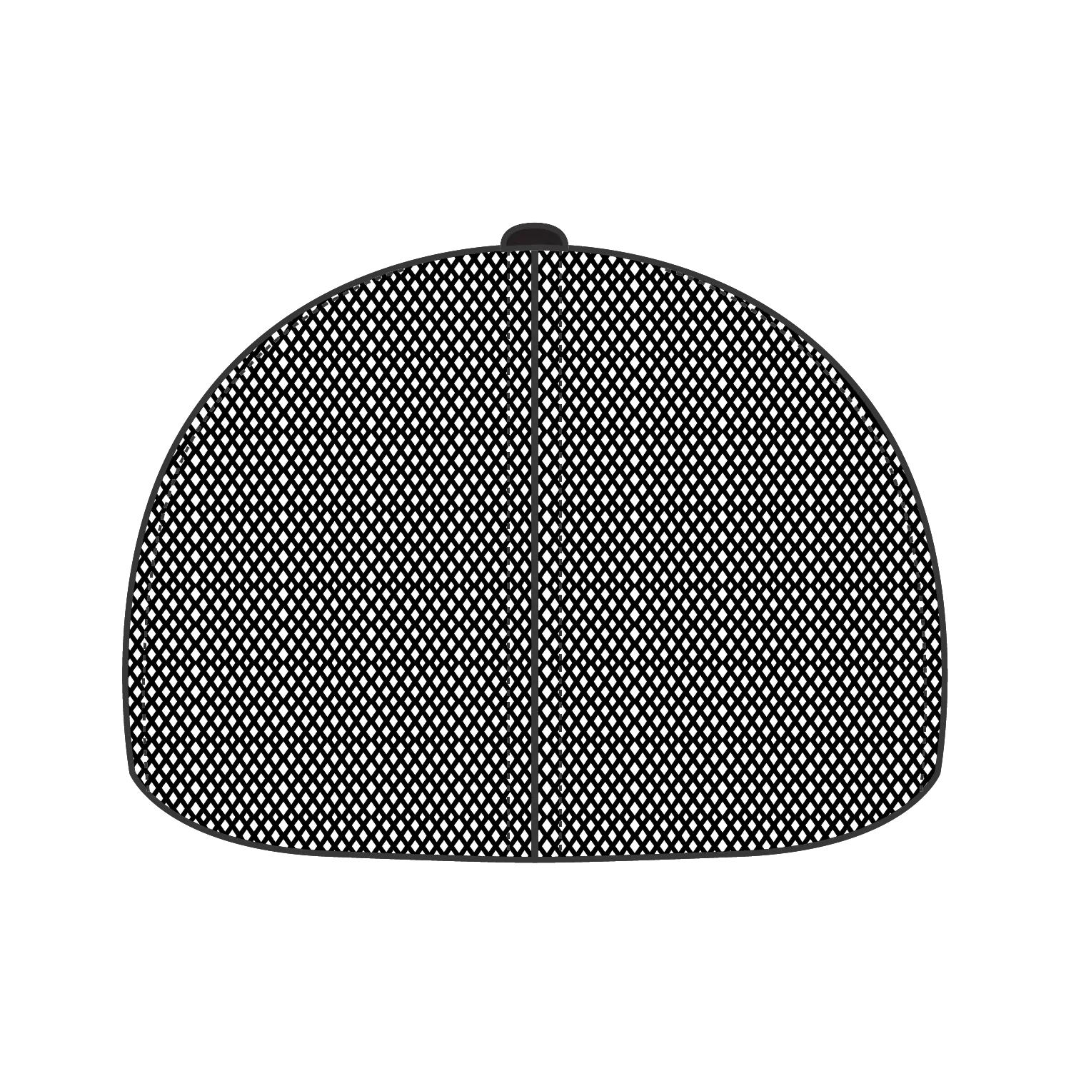 OTTO 135-2 ’OTTO Flex’ Fitted 6 Panel Low Profile Mesh Back Trucker Cap - Black