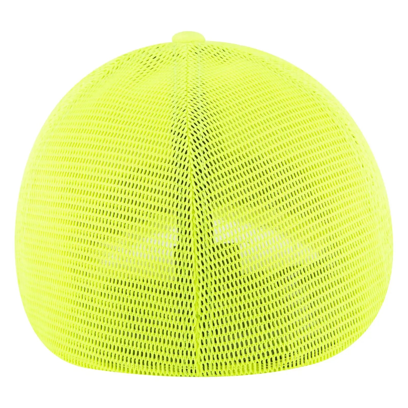 OTTO 135-2 ’OTTO Flex’ Fitted 6 Panel Low Profile Mesh Back Trucker Cap - N. Yellow