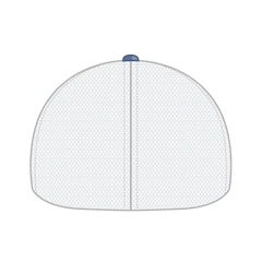 OTTO 135-2 ’OTTO Flex’ Fitted 6 Panel Low Profile Mesh Back Trucker Cap - Cb.Blu/Sk.Blu/Wht