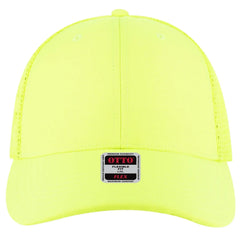 OTTO 135-2 ’OTTO Flex’ Fitted 6 Panel Low Profile Mesh Back Trucker Cap - N. Yellow