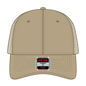 OTTO 135-2 ’OTTO Flex’ Fitted 6 Panel Low Profile Mesh Back Trucker Cap - Khaki - Khaki / 7 3/8’’ - 7 5/8’’