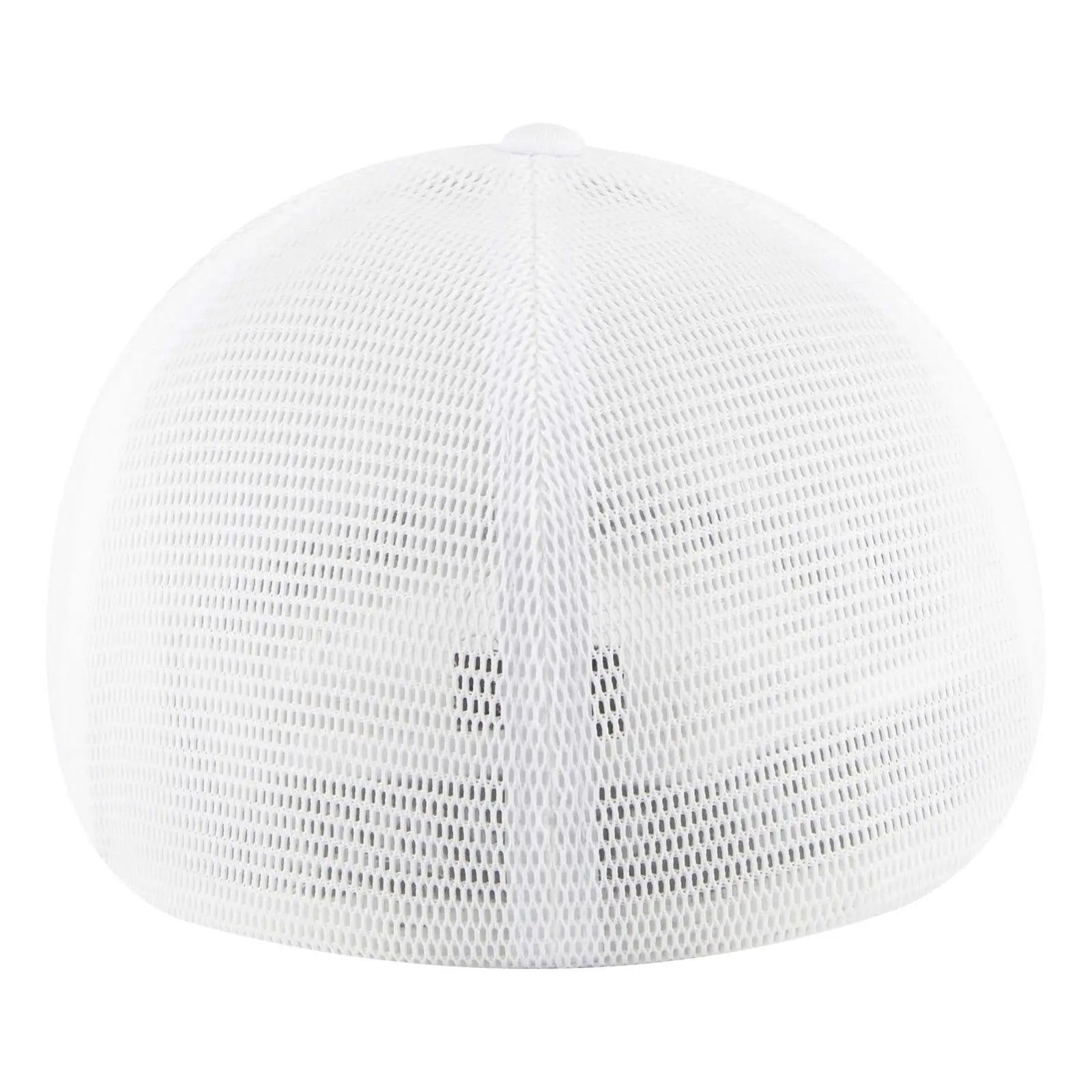 OTTO 135-2 ’OTTO Flex’ Fitted 6 Panel Low Profile Mesh Back Trucker Cap - White