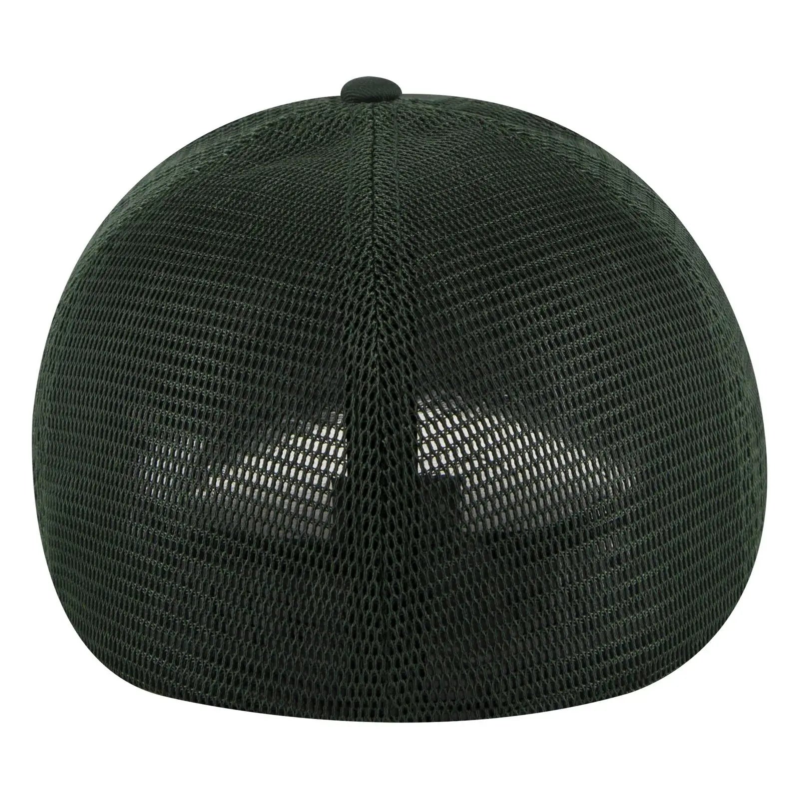 OTTO 135-2 ’OTTO Flex’ Fitted 6 Panel Low Profile Mesh Back Trucker Cap - Dk. Green