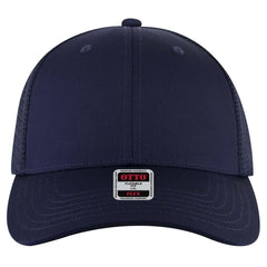 OTTO 135-2 ’OTTO Flex’ Fitted 6 Panel Low Profile Mesh Back Trucker Cap - Navy
