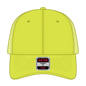OTTO 135-2 ’OTTO Flex’ Fitted 6 Panel Low Profile Mesh Back Trucker Cap - N. Yellow - N. Yellow / 7 3/8’’ - 7 5/8’’