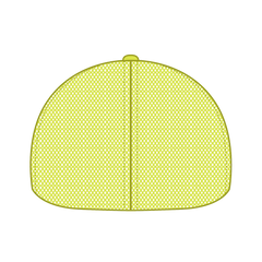 OTTO 135-2 ’OTTO Flex’ Fitted 6 Panel Low Profile Mesh Back Trucker Cap - N. Yellow