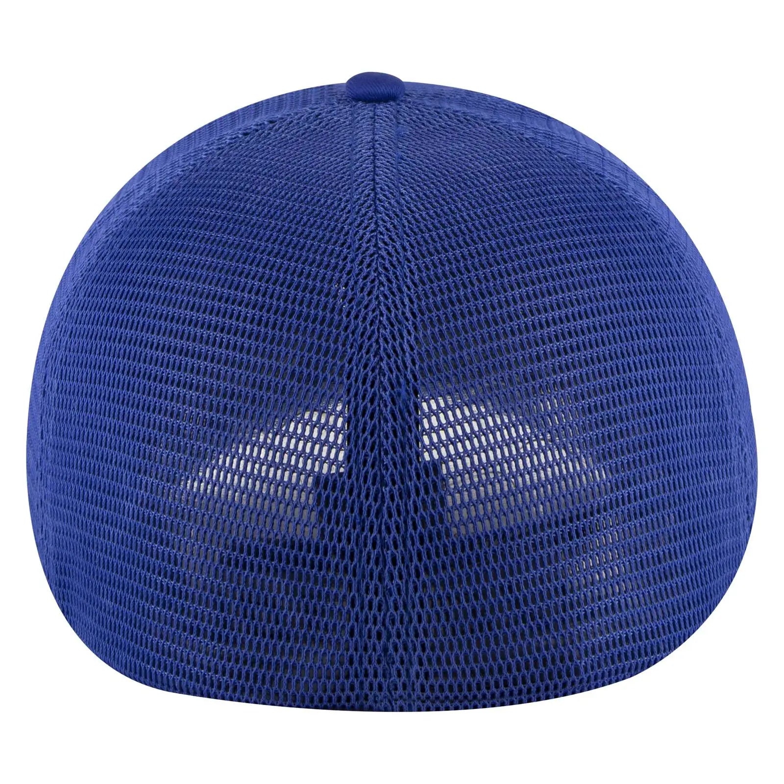 OTTO 135-2 ’OTTO Flex’ Fitted 6 Panel Low Profile Mesh Back Trucker Cap - Royal