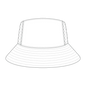 OTTO 14-1 Bucket Hat - White - White / 77 1/4’’ - 7 1/2’’