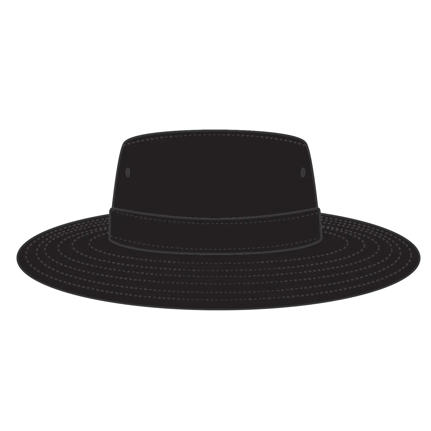 OTTO 14-2 Boonie Hat - Black - Black / 77 1/4’’ - 7 1/2’’