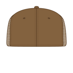 OTTO 141-1070 ’OTTO Snap’ 6 Panel Pro Style Mesh Back Trucker Snapback Cap - Cork/Cy Brn - Cork/Cy Brn / 6 1/2’’ - 7