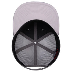 OTTO 141-1070 ’OTTO Snap’ 6 Panel Pro Style Mesh Back Trucker Snapback Cap - Ch Gry - Ch Gry / 6 1/2’’ - 7 5/8’’