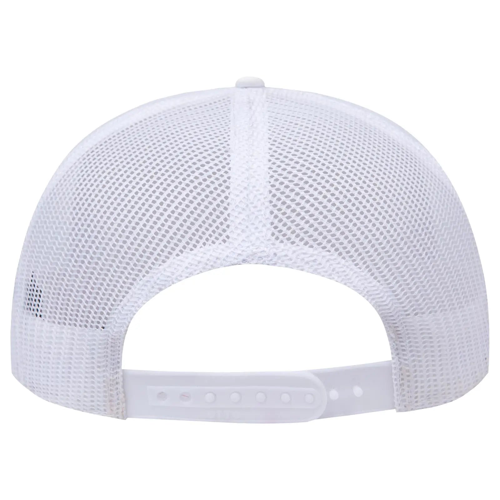 OTTO 141-1070 ’OTTO Snap’ 6 Panel Pro Style Mesh Back Trucker Snapback Cap - White - White / 6 1/2’’ - 7 5/8’’
