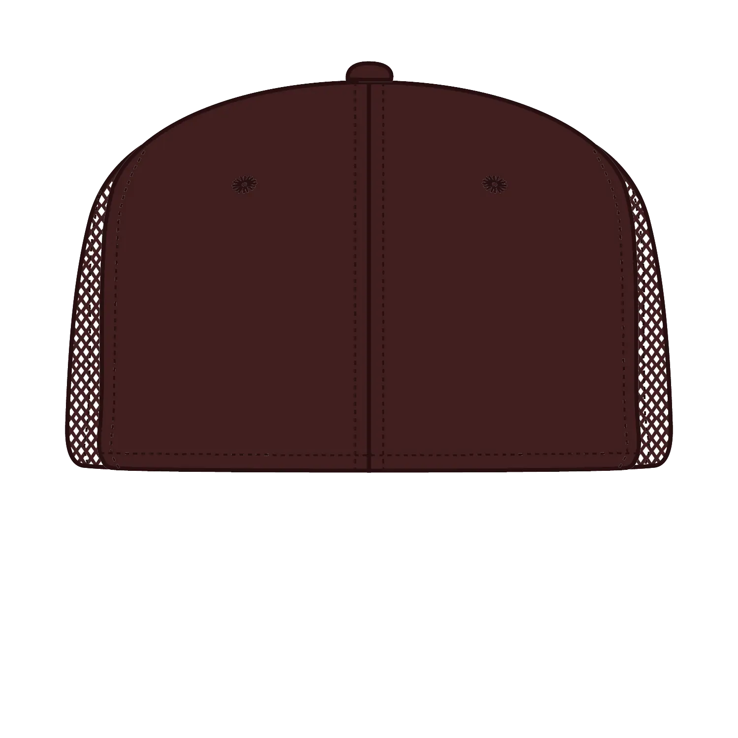 OTTO 141-1070 ’OTTO Snap’ 6 Panel Pro Style Mesh Back Trucker Snapback Cap - Cork/Brn - Cork/Brn / 6 1/2’’ - 7 5/8’’