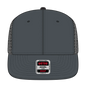 OTTO 141-1070 ’OTTO Snap’ 6 Panel Pro Style Mesh Back Trucker Snapback Cap - Ch.Gry/Ch.Gry/Blk - Ch.Gry/Ch.Gry/Blk / 6