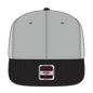 OTTO 141-1070 ’OTTO Snap’ 6 Panel Pro Style Mesh Back Trucker Snapback Cap - Blk/Gry/Gry - Blk/Gry/Gry / 6 1/2’’ - 7