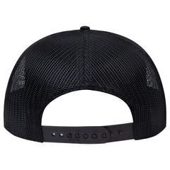 OTTO 141-1070 ’OTTO Snap’ 6 Panel Pro Style Mesh Back Trucker Snapback Cap - Black - Black / 6 1/2’’ - 7 5/8’’