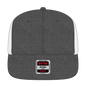 OTTO 141-1070 ’OTTO Snap’ 6 Panel Pro Style Mesh Back Trucker Snapback Cap - Blk/Wht - Blk/Wht / 6 1/2’’ - 7 5/8’’