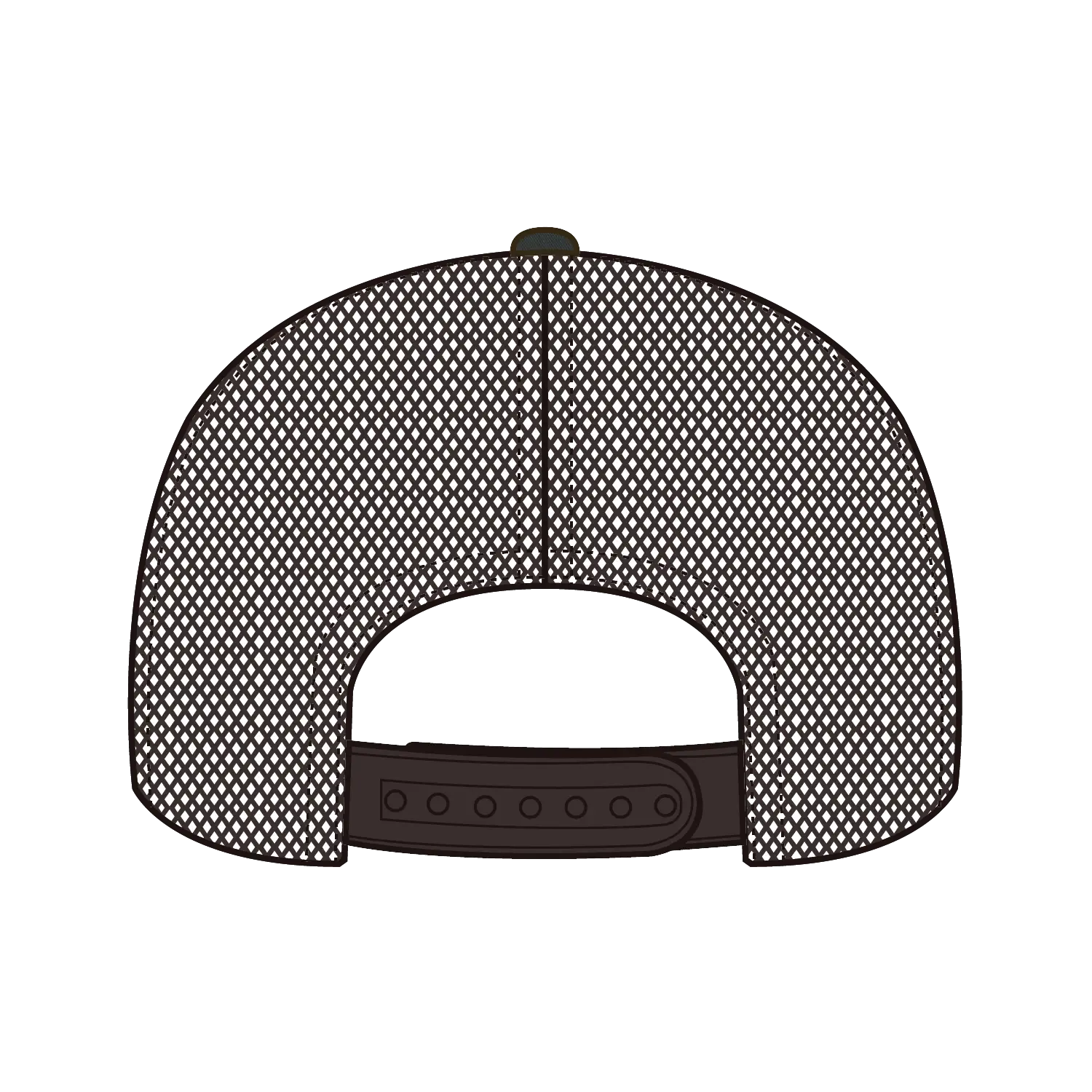 OTTO 141-1070 ’OTTO Snap’ 6 Panel Pro Style Mesh Back Trucker Snapback Cap - Dk.Grn/Brn/Dk.Brn - Dk.Grn/Brn/Dk.Brn / 6