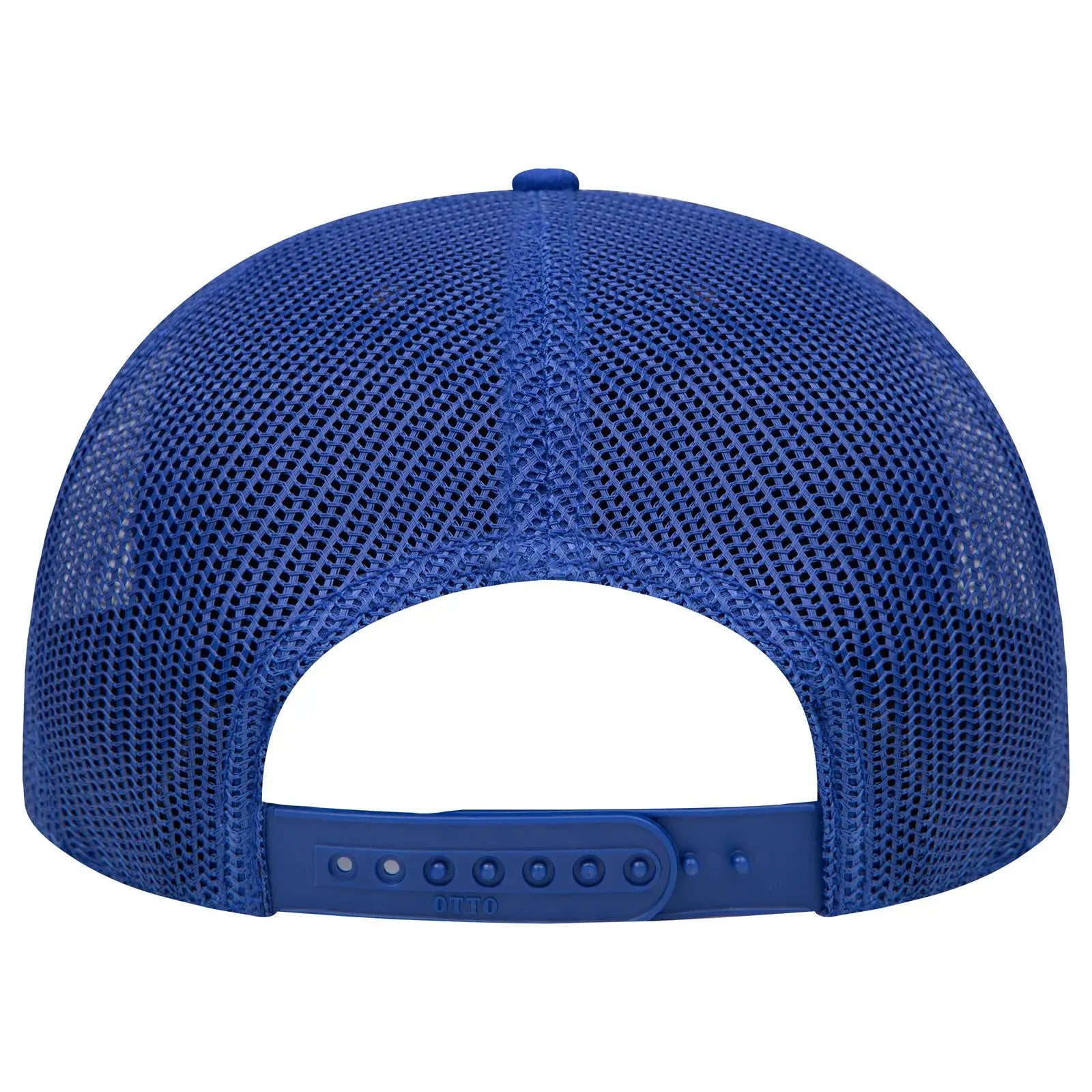 OTTO 141-1070 ’OTTO Snap’ 6 Panel Pro Style Mesh Back Trucker Snapback Cap - Ryl/Crk/Ryl - Ryl/Crk/Ryl / 6 1/2’’ - 7