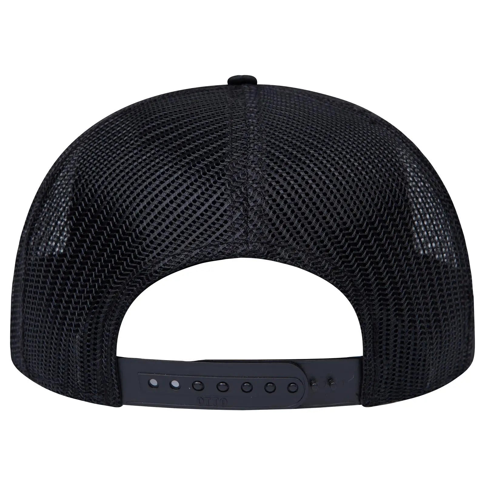 OTTO 141-1070 ’OTTO Snap’ 6 Panel Pro Style Mesh Back Trucker Snapback Cap - Dk.Grn/Brn/Blk - Dk.Grn/Brn/Blk / 6 1/2’’