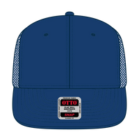 OTTO 141-1070 ’OTTO Snap’ 6 Panel Pro Style Mesh Back Trucker Snapback Cap - Royal - Royal / 6 1/2’’ - 7 5/8’’