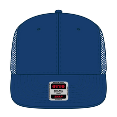 OTTO 141-1070 ’OTTO Snap’ 6 Panel Pro Style Mesh Back Trucker Snapback Cap - Royal - Royal / 6 1/2’’ - 7 5/8’’