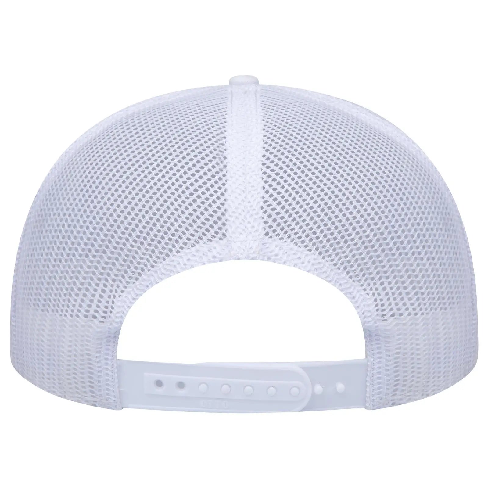 OTTO 141-1070 ’OTTO Snap’ 6 Panel Pro Style Mesh Back Trucker Snapback Cap - White - White / 6 1/2’’ - 7 5/8’’