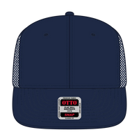 OTTO 141-1070 ’OTTO Snap’ 6 Panel Pro Style Mesh Back Trucker Snapback Cap - Navy - Navy / 6 1/2’’ - 7 5/8’’