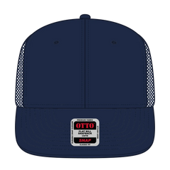 OTTO 141-1070 ’OTTO Snap’ 6 Panel Pro Style Mesh Back Trucker Snapback Cap - Navy - Navy / 6 1/2’’ - 7 5/8’’