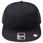 OTTO 141-1070 ’OTTO Snap’ 6 Panel Pro Style Mesh Back Trucker Snapback Cap - Black - Black / 6 1/2’’ - 7 5/8’’