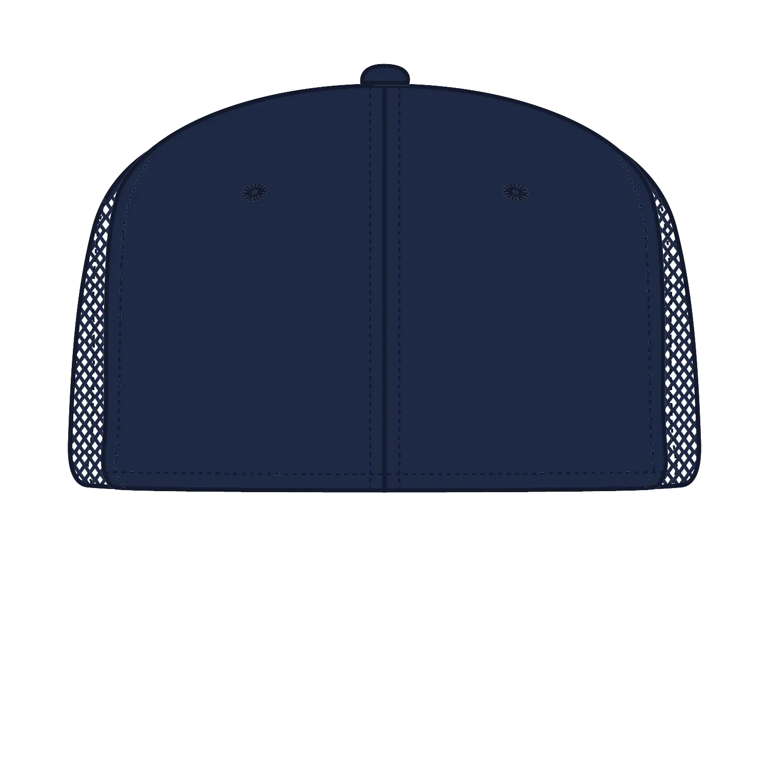 OTTO 141-1070 ’OTTO Snap’ 6 Panel Pro Style Mesh Back Trucker Snapback Cap - Cork/Nvy - Cork/Nvy / 6 1/2’’ - 7 5/8’’