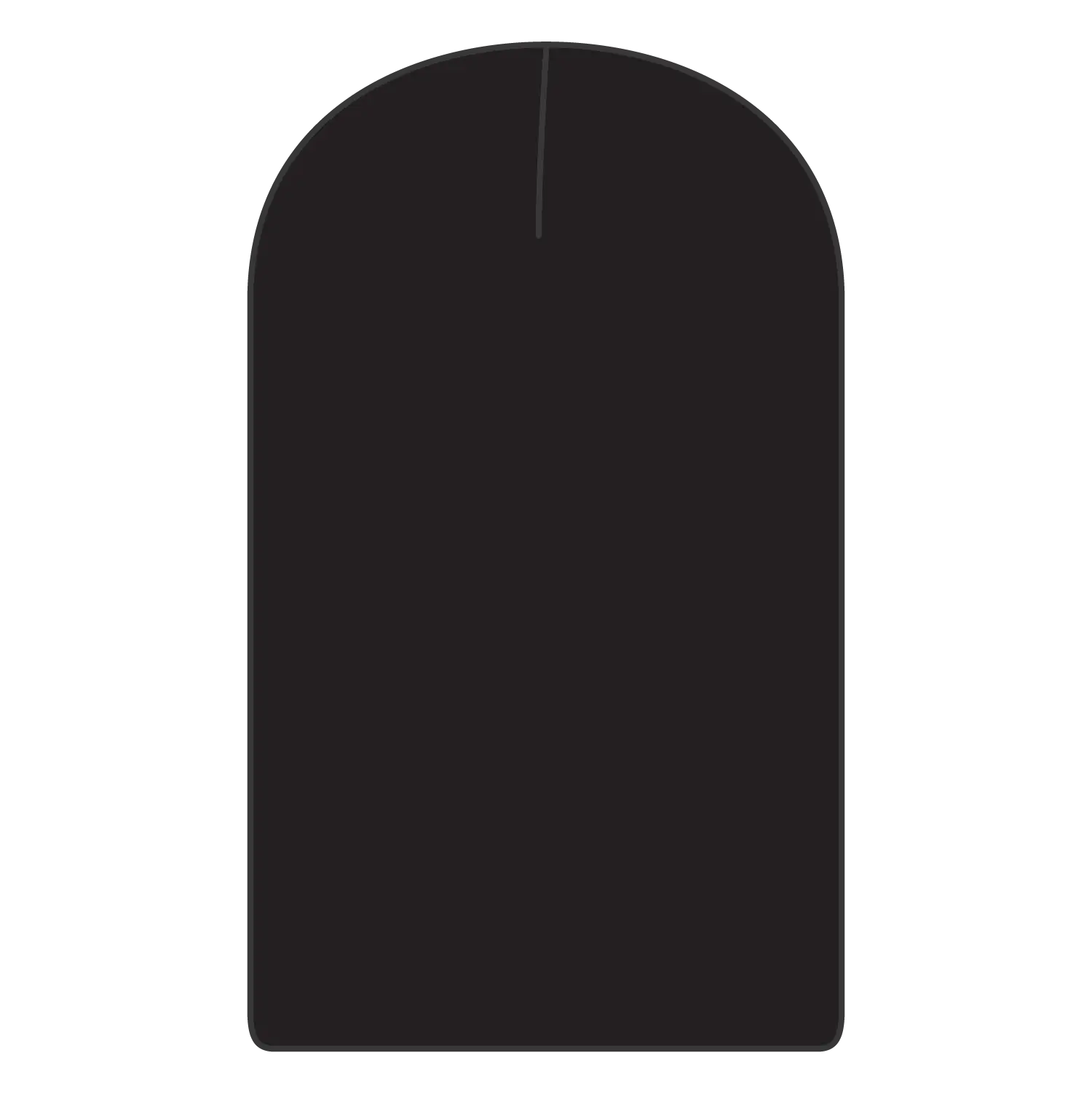 OTTO 146-1069 11 3/4’’ Comfort Slouch Beanie - Black - Black / 7 3/8’’ - 7 5/8’’