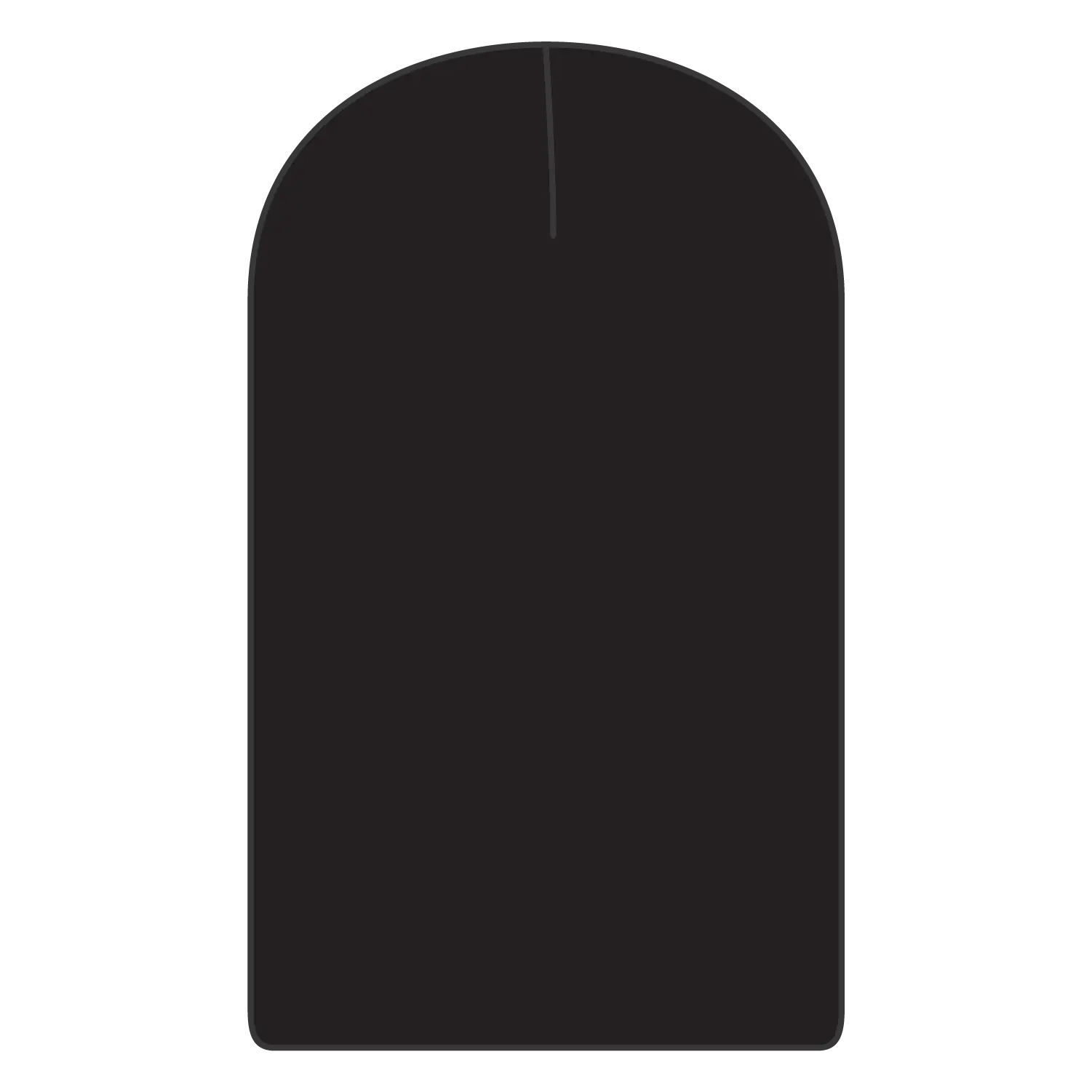 OTTO 146-1069 11 3/4’’ Comfort Slouch Beanie - Black - Black / 7 3/8’’ - 7 5/8’’