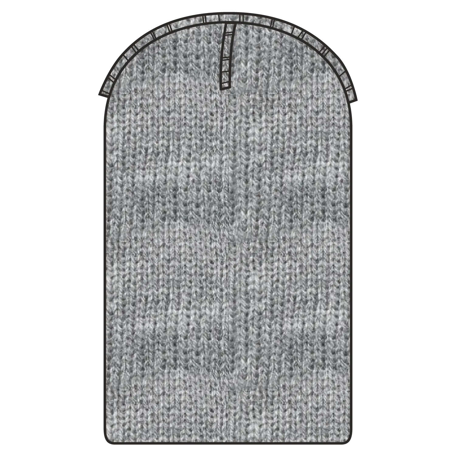 OTTO 146-1069 11 3/4’’ Comfort Slouch Beanie - Heath. Black - Heath. Black / 7 3/8’’ - 7 5/8’’