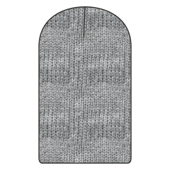 OTTO 146-1069 11 3/4’’ Comfort Slouch Beanie - Heath. Black - Heath. Black / 7 3/8’’ - 7 5/8’’