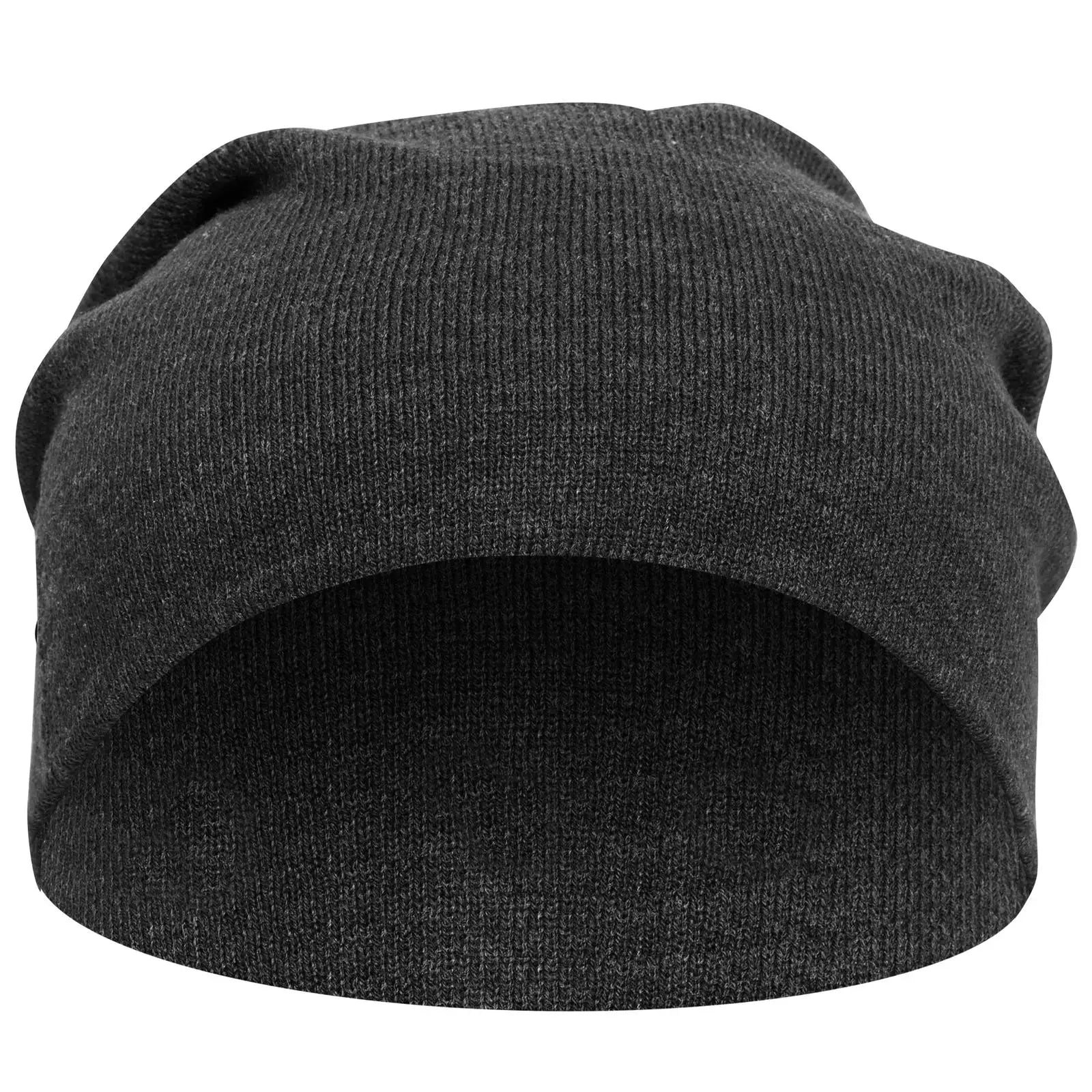 OTTO 146-1069 11 3/4’’ Comfort Slouch Beanie - Heath. Black - Heath. Black / 7 3/8’’ - 7 5/8’’