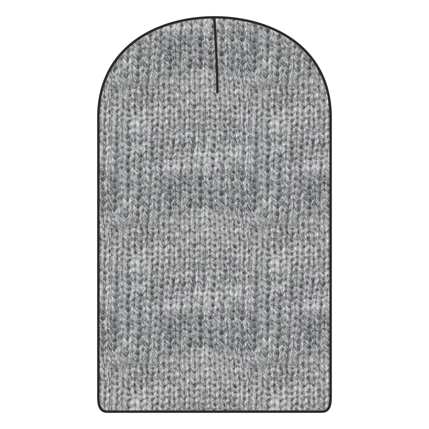 OTTO 146-1069 11 3/4’’ Comfort Slouch Beanie - Heath. Black - Heath. Black / 7 3/8’’ - 7 5/8’’