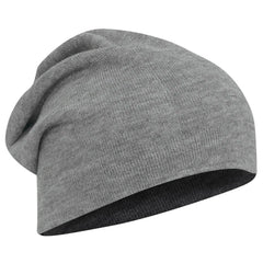 OTTO 146-1069 11 3/4’’ Comfort Slouch Beanie - Heath. Gray - Heath. Gray / 7 3/8’’ - 7 5/8’’
