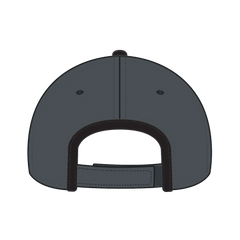 OTTO 147-1071 6 Panel Low Profile Baseball Cap - Ch.Gry/Blk - Ch.Gry/Blk / 6 1/2’’ - 7 5/8’’